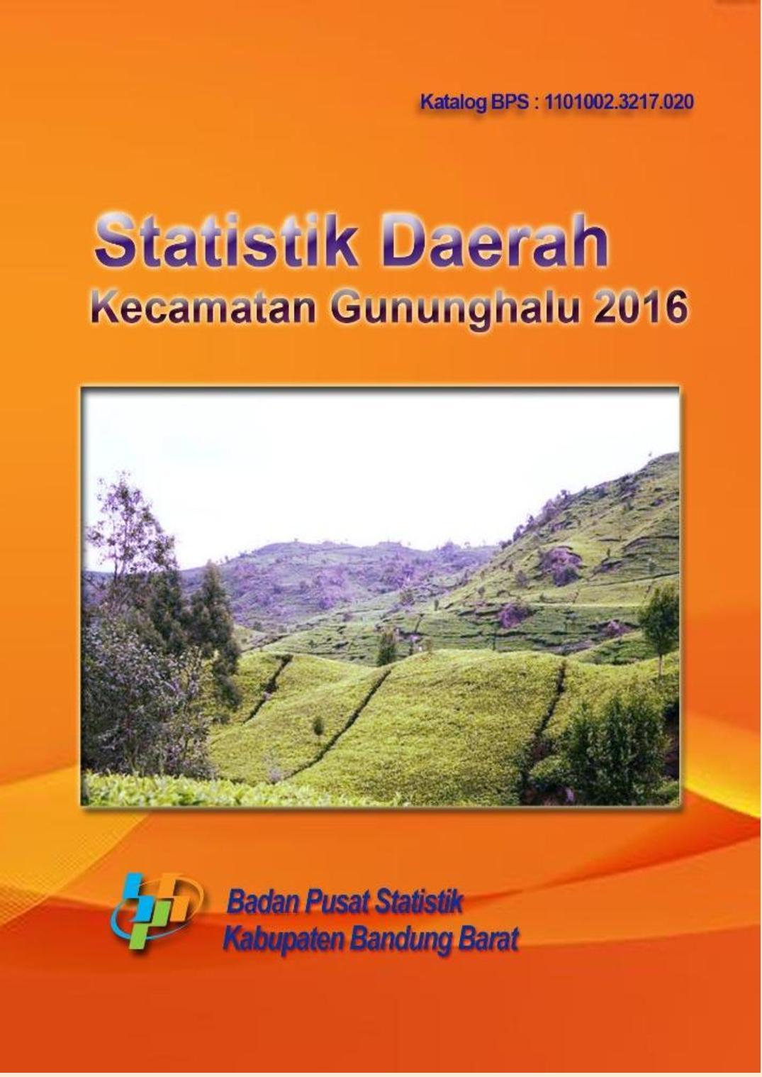 Gununghalu Subdistrict Regional Statistics 2016